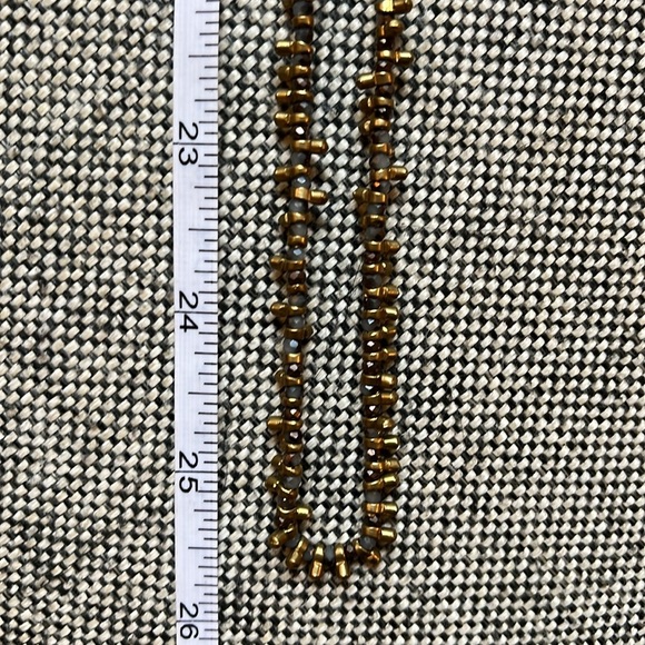 ✨ Unique Boho Gem and Antique Gold Statement Necklace ✨ 25” - Picture 7 of 13